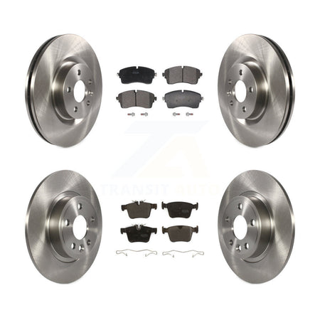 Front Rear Disc Brake Rotors And Semi-Metallic Pads Kit For Jaguar E-Pace K8F-104038