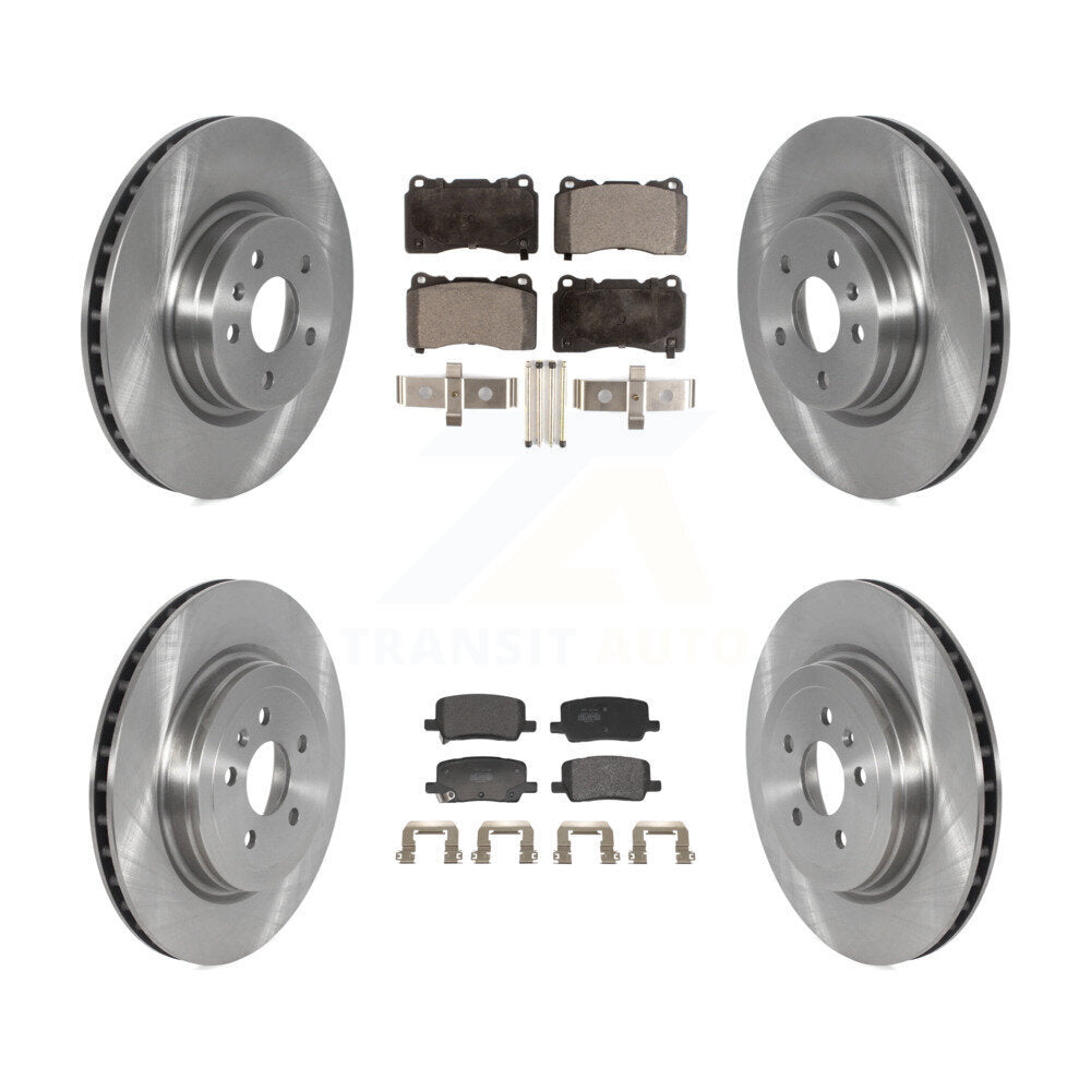 Front Rear Disc Brake Rotors And Semi-Metallic Pads Kit For 2017-2019 Tesla X S K8F-104039