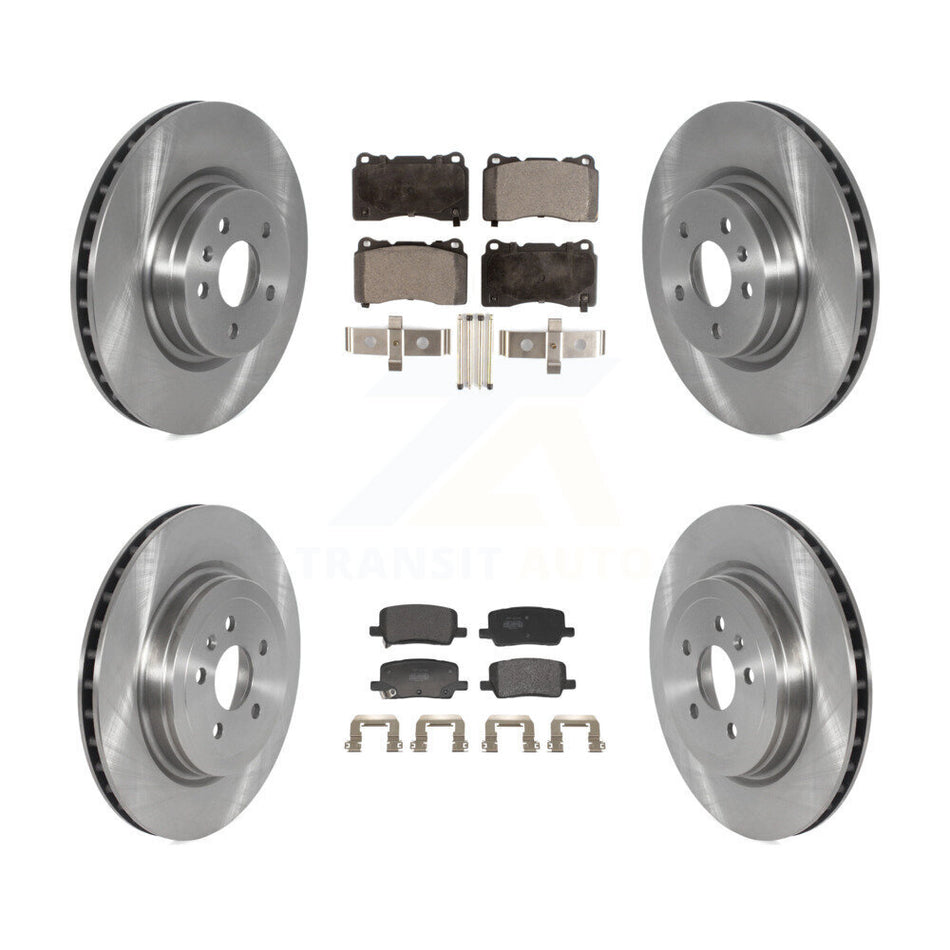 Front Rear Disc Brake Rotors And Semi-Metallic Pads Kit For 2017-2019 Tesla X S K8F-104039