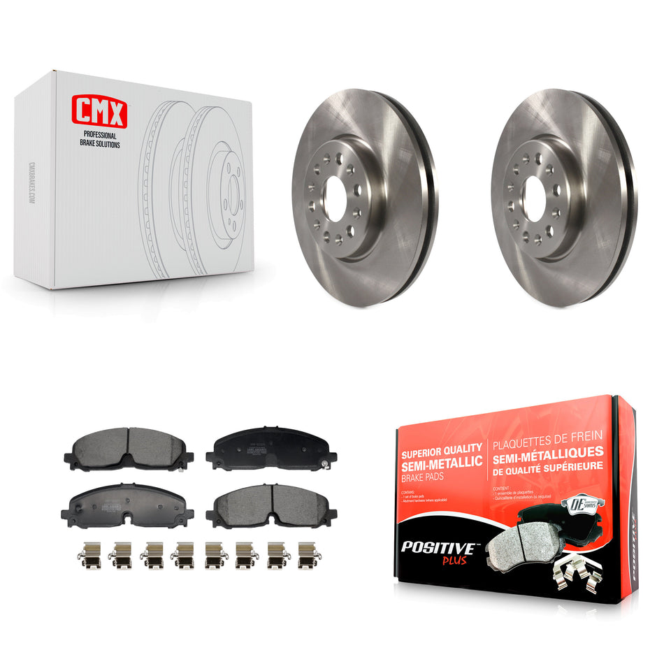 Front Brake Rotors & Semi-Metallic Pad Kit For Chevrolet Traverse Blazer GMC Acadia Buick K8F-104041