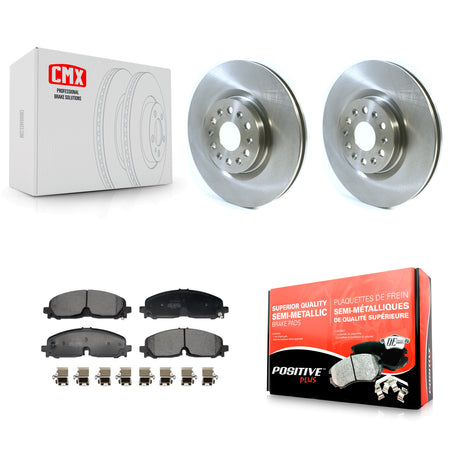 Front Disc Brake Rotors And Semi-Metallic Pad Kit For 2021 Cadillac XT5 Buick Enclave XT6 K8F-104042