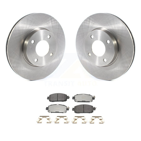 Front Disc Brake Rotors And Semi-Metallic Pads Kit For 2024 Nissan Sentra S SV SR K8F-104054