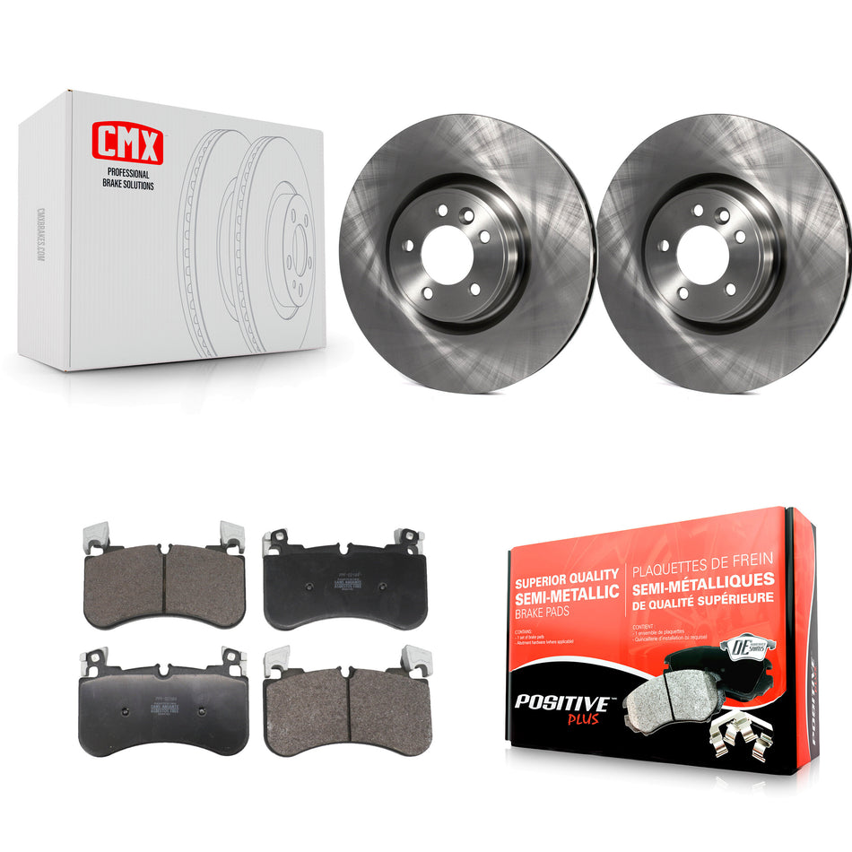 Front Disc Brake Rotors And Semi-Metallic Pads Kit For Land Rover Range Sport K8F-104068