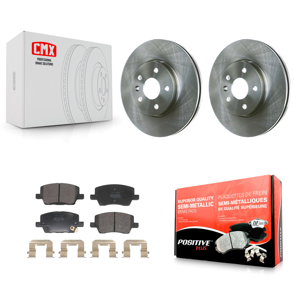 Front Disc Brake Rotors And Semi-Metallic Pads Kit For 2018-2020 Chevrolet Sonic K8F-104073
