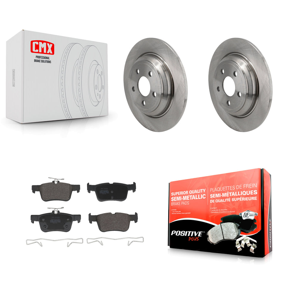 Rear Disc Brake Rotors And Semi-Metallic Pads Kit For 2022-2023 Ford Maverick K8F-104076