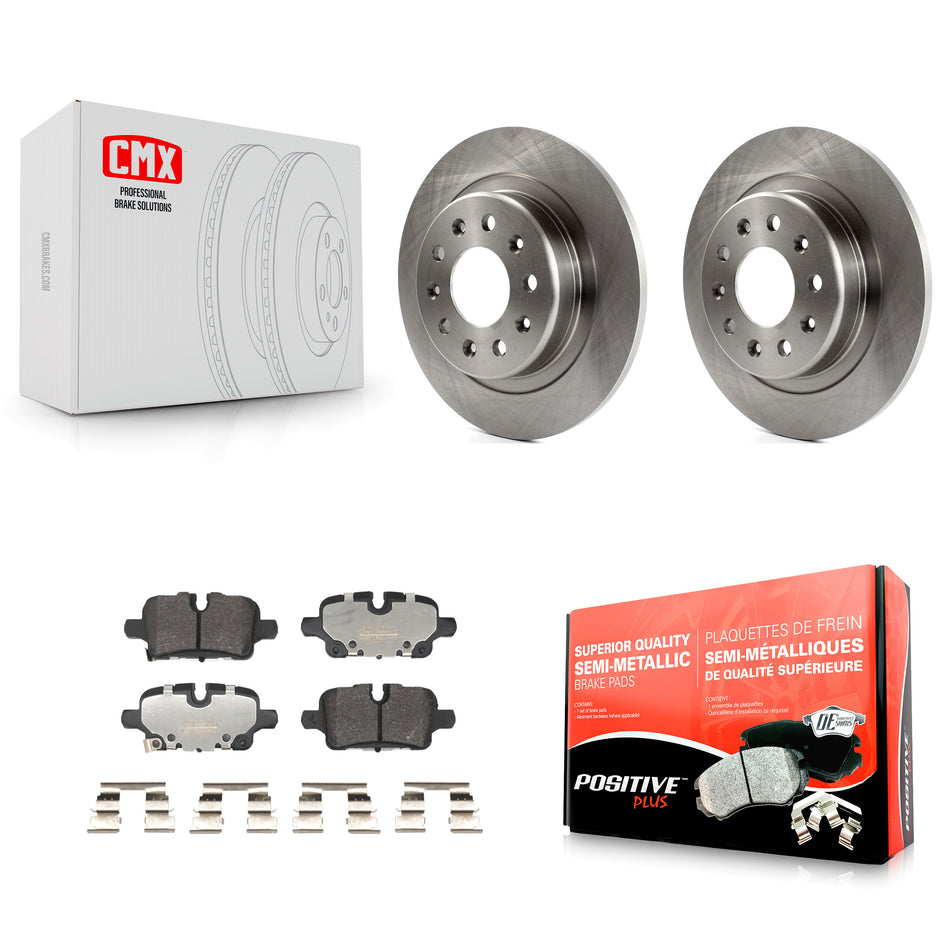 Rear Disc Brake Rotors And Semi-Metallic Pad Kit For Chevrolet Equinox GMC Terrain Malibu K8F-104086