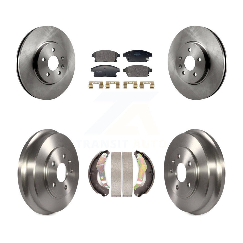 Front Rear Disc Brake Rotors Semi-Metallic Pads And Drum Kit For 2013-2017 Chevrolet Trax K8F-104107