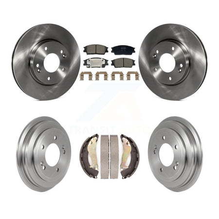 Front Rear Disc Brake Rotors Semi-Metallic Pads And Drum Kit For 2020-2023 Hyundai Venue K8F-104111