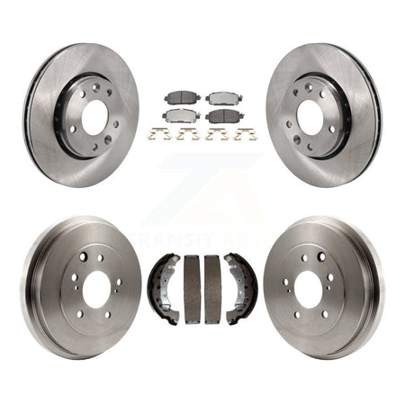 Front Rear Disc Brake Rotors Semi-Metallic Pads And Drum Kit For 2020-2022 Nissan Sentra K8F-104113