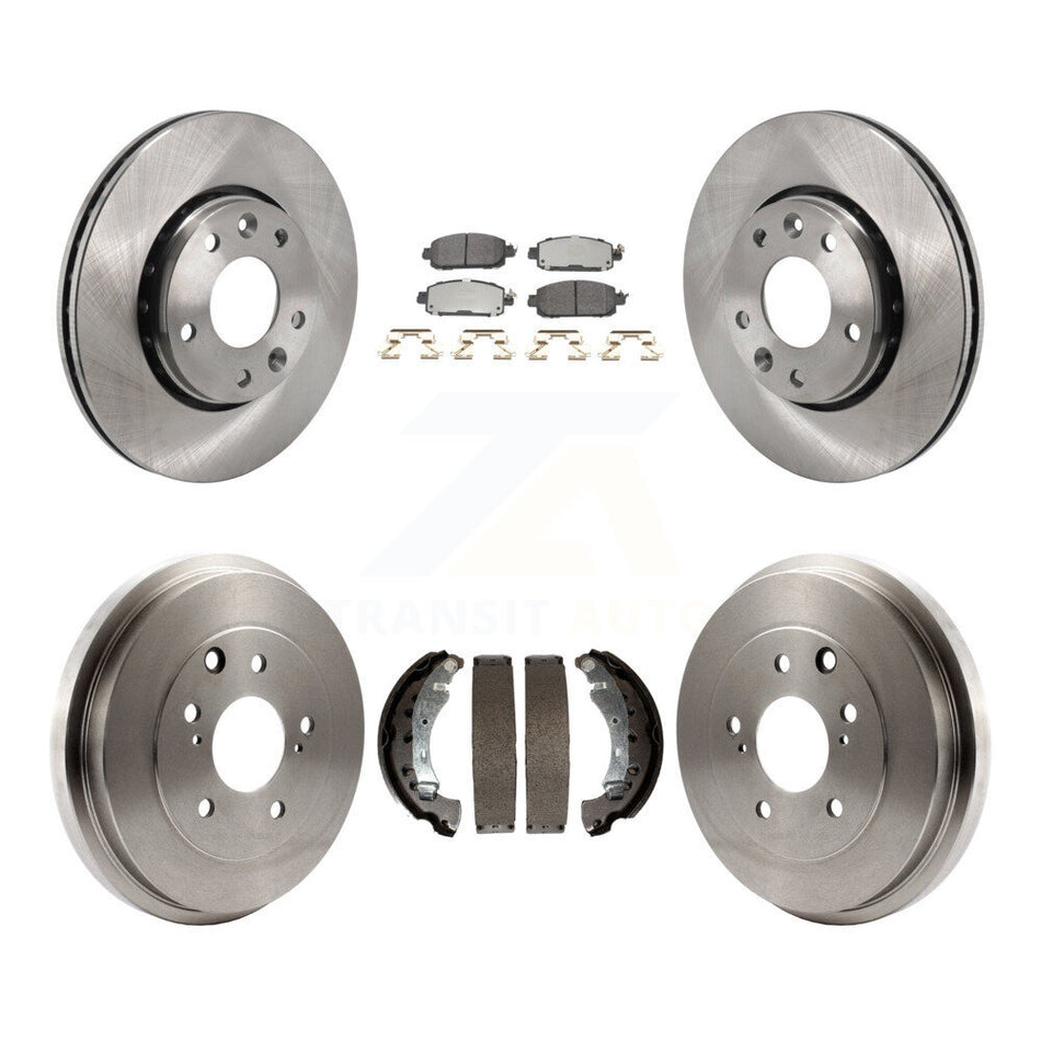 Front Rear Disc Brake Rotors Semi-Metallic Pads And Drum Kit For 2020-2022 Nissan Sentra K8F-104113