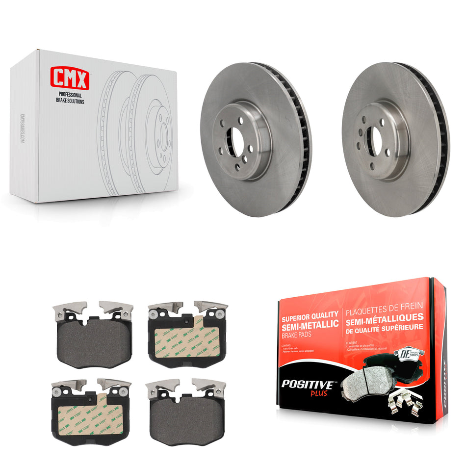 Front Brake Rotors Semi-Metallic Pad Kit For BMW 330i xDrive X5 530i Toyota GR Supra 330e K8F-104119