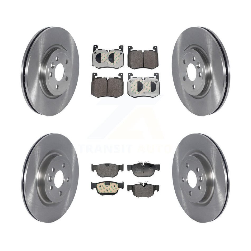 Front Rear Disc Brake Rotors And Semi-Metallic Pads Kit For Jaguar F-Pace K8F-104123