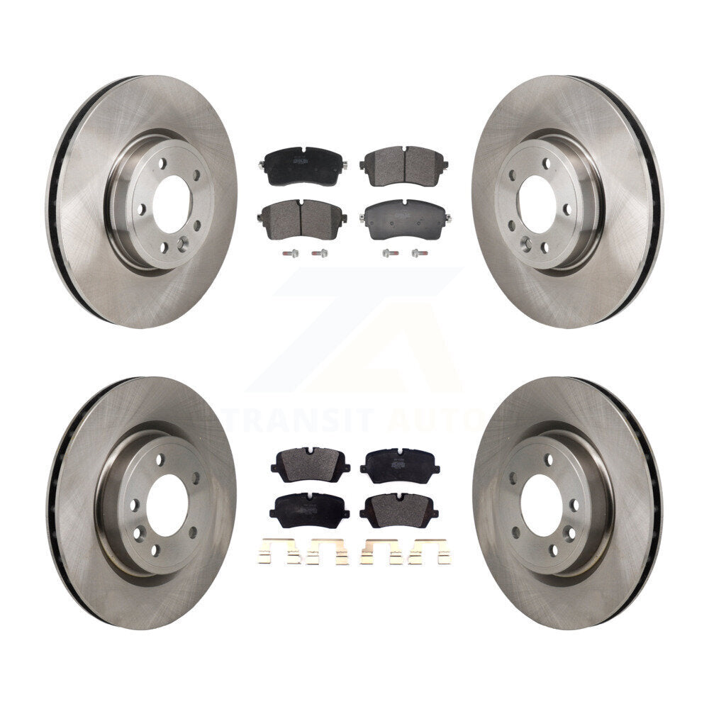 Front Rear Disc Brake Rotors And Semi-Metallic Pads Kit For Land Rover Discovery Range K8F-104124