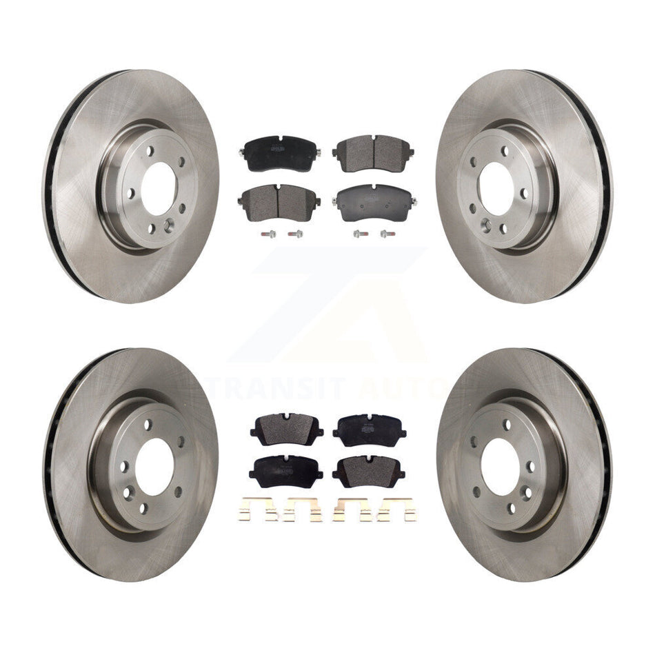 Front Rear Disc Brake Rotors And Semi-Metallic Pads Kit For Land Rover Discovery Range K8F-104124