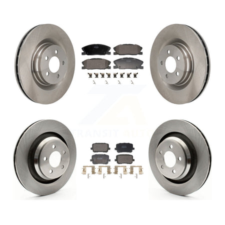 Front Rear Disc Brake Rotors And Semi-Metallic Pads Kit For Dodge Charger K8F-104136