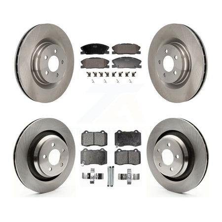 Front Rear Disc Brake Rotors And Semi-Metallic Pads Kit For Dodge Charger K8F-104137
