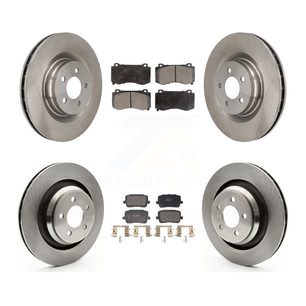 Front Rear Disc Brake Rotors And Semi-Metallic Pads Kit For Dodge Charger K8F-104138
