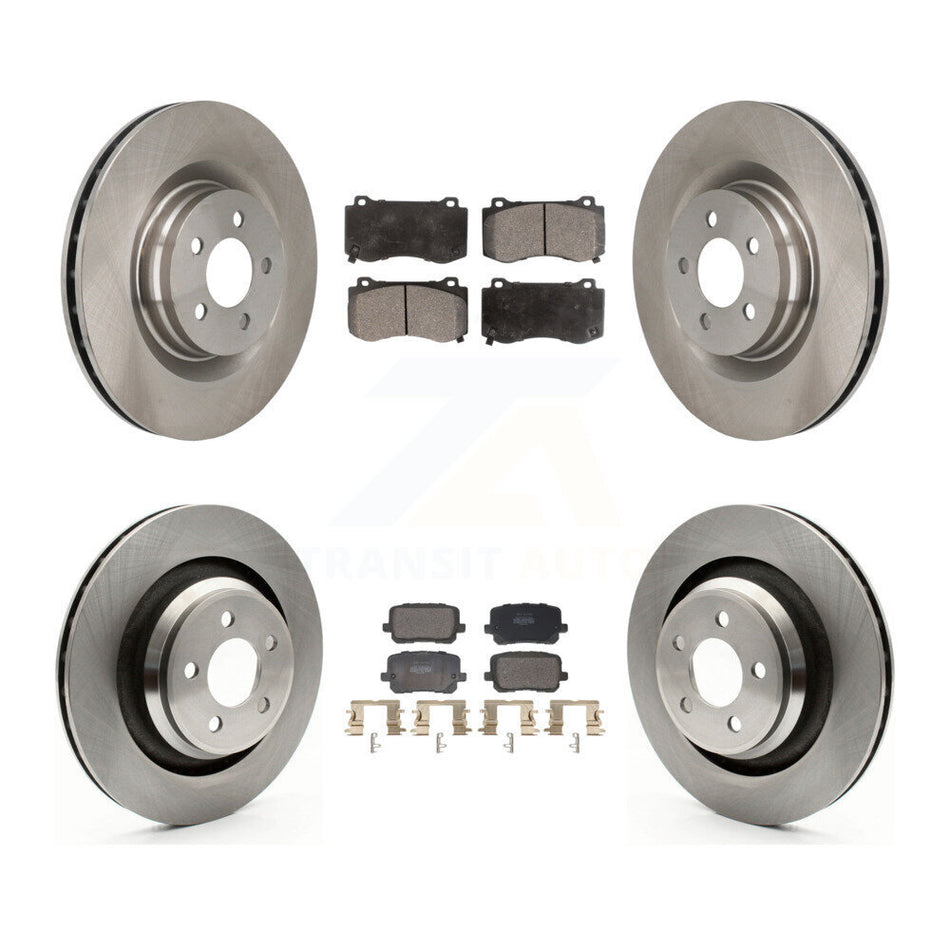 Front Rear Disc Brake Rotors And Semi-Metallic Pads Kit For Dodge Charger K8F-104138
