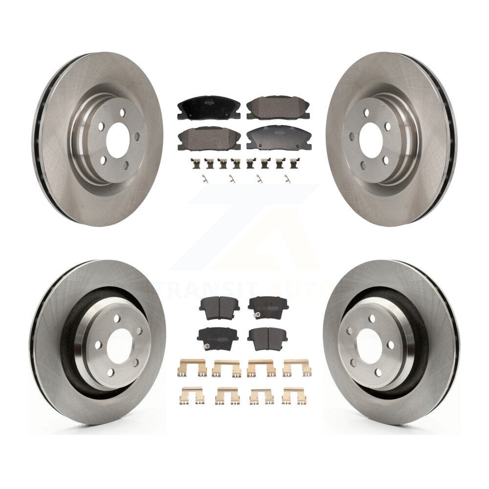 Front Rear Disc Brake Rotors And Semi-Metallic Pads Kit For Dodge Charger K8F-104139