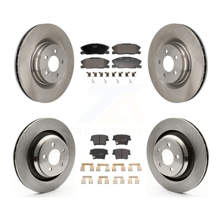 Front Rear Disc Brake Rotors And Semi-Metallic Pads Kit For Dodge Charger K8F-104139