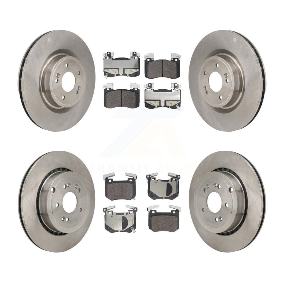 Front Rear Disc Brake Rotors And Semi-Metallic Pads Kit For Kia Stinger Genesis G70 K8F-104147