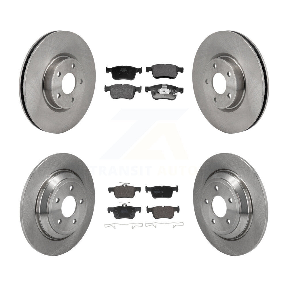 Front Rear Brake Rotor Semi-Metallic Pad Kit For Ford Escape Bronco Sport Lincoln Corsair K8F-104151