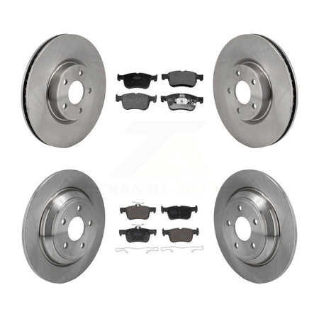Front Rear Brake Rotor Semi-Metallic Pad Kit For Ford Escape Bronco Sport Lincoln Corsair K8F-104151