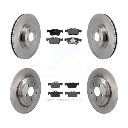 Front Rear Disc Brake Rotors And Semi-Metallic Pads Kit For 2022-2023 Ford Maverick K8F-104152