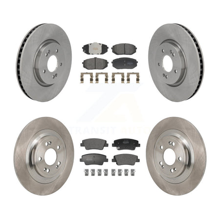 Front Rear Disc Brake Rotors And Semi-Metallic Pads Kit For Hyundai Ioniq 5 Kia EV6 6 K8F-104153