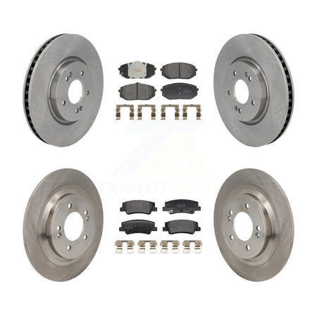 Front Rear Disc Brake Rotors And Semi-Metallic Pads Kit For Hyundai Tucson Kia Sportage K8F-104154
