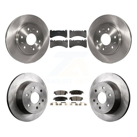 Front Rear Brake Rotor & Semi-Metallic Pad Kit For GMC Sierra 1500 Chevrolet Silverado XL K8F-104155