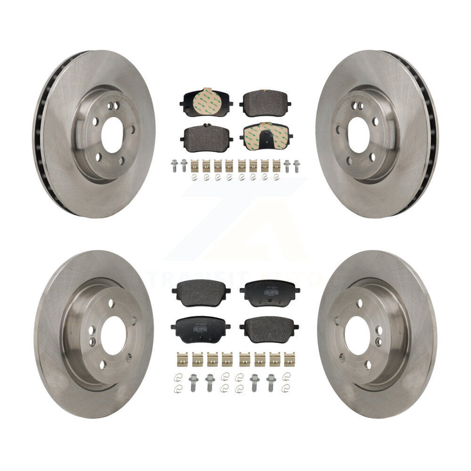 Front Rear Disc Brake Rotors And Semi-Metallic Pads Kit For Mercedes-Benz A220 CLA250 K8F-104157