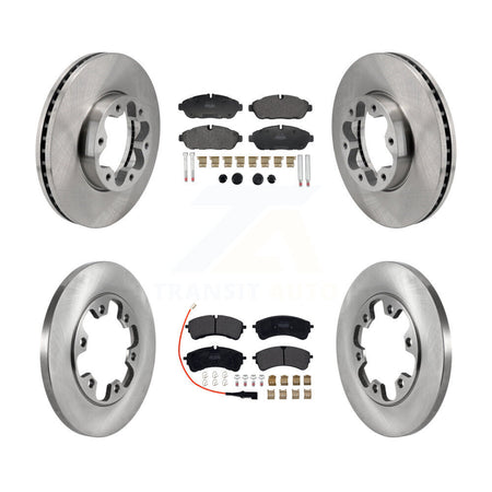 Front Rear Brake Rotor Semi-Metallic Pad Kit For Ford Transit-250 Transit-150 Transit-350 K8F-104159