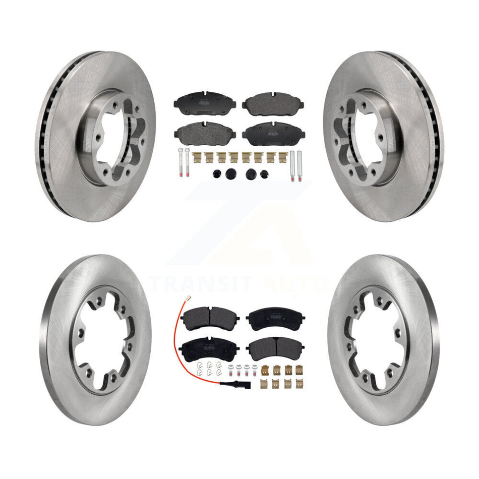 Front Rear Brake Rotor Semi-Metallic Pad Kit For Ford Transit-250 Transit-150 Transit-350 K8F-104159