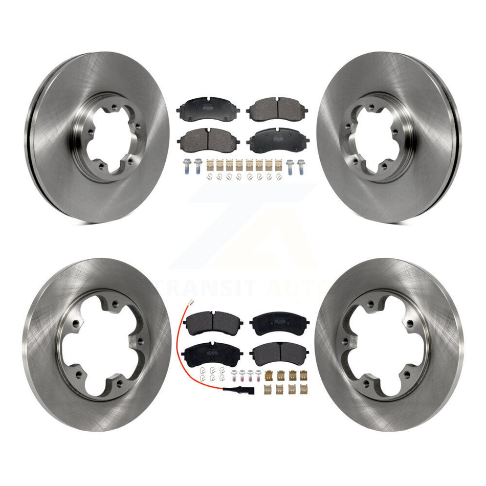 Front Rear Brake Rotor Semi-Metallic Pad Kit For Ford Transit-250 Transit-350 Transit-150 K8F-104161