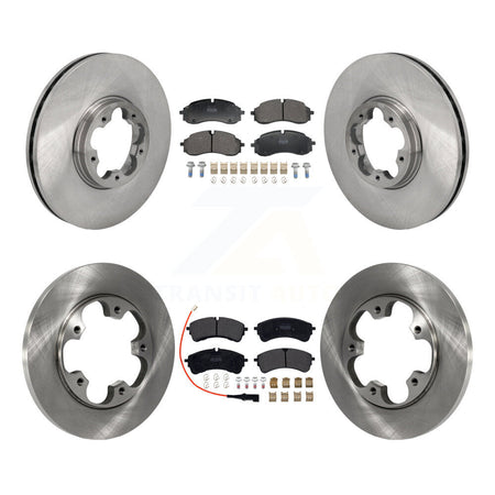Front Rear Brake Rotor Semi-Metallic Pad Kit For Ford Transit-250 Transit-350 Transit-150 K8F-104162