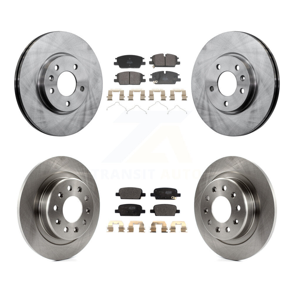 Front Rear Disc Brake Rotors And Semi-Metallic Pads Kit For Chevrolet Malibu K8F-104168