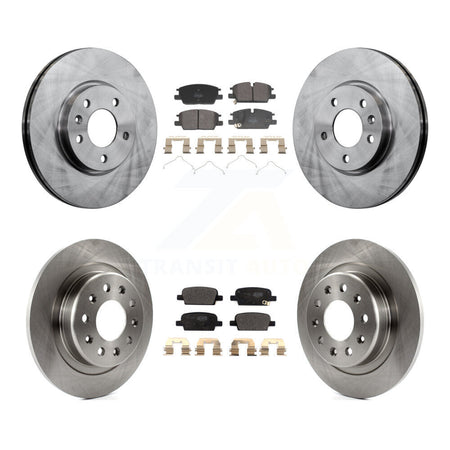 Front Rear Disc Brake Rotors And Semi-Metallic Pads Kit For Chevrolet Malibu K8F-104168