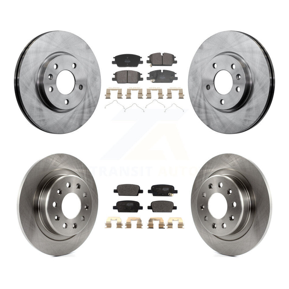 Front Rear Disc Brake Rotors And Semi-Metallic Pads Kit For Chevrolet Malibu K8F-104168