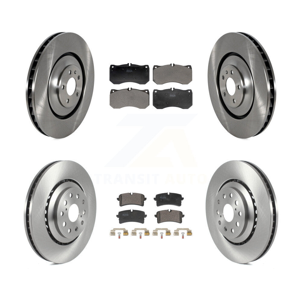 Front Rear Disc Brake Rotors And Semi-Metallic Pads Kit For Audi S8 S7 K8F-104172