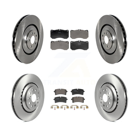 Front Rear Disc Brake Rotors And Semi-Metallic Pads Kit For Audi S8 S7 K8F-104172