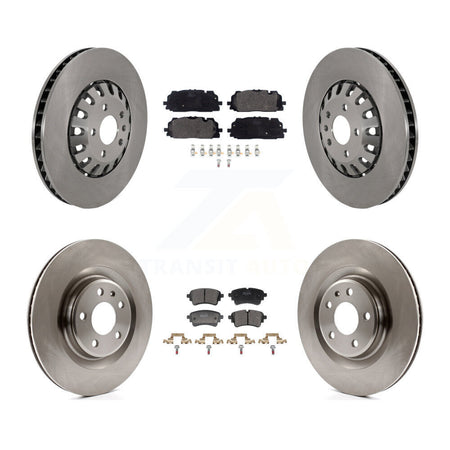Front Rear Disc Brake Rotors And Semi-Metallic Pads Kit For Audi A6 Quattro A7 Sportback K8F-104178