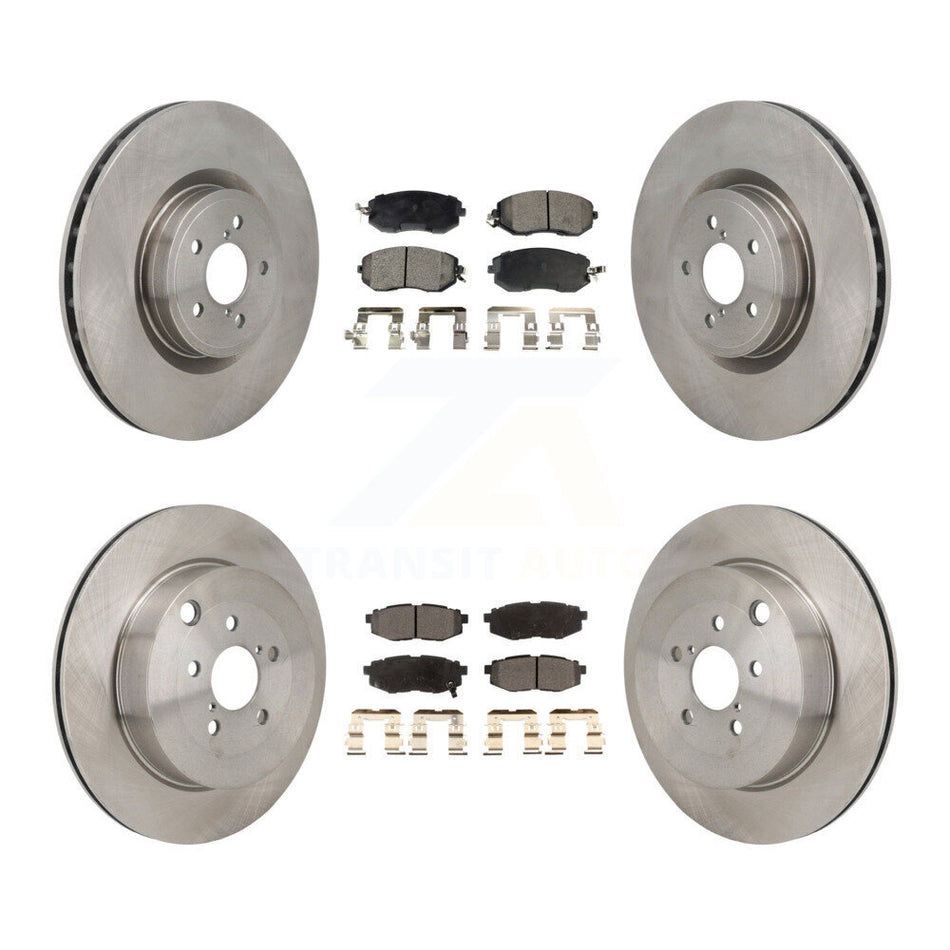 Front Rear Brake Rotors Semi-Metallic Pad Kit For 19 Toyota 86 Base GT With Brembo Brakes K8F-104183