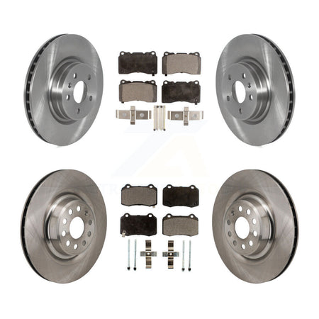 Front Rear Disc Brake Rotors And Semi-Metallic Pads Kit For Tesla S K8F-104193