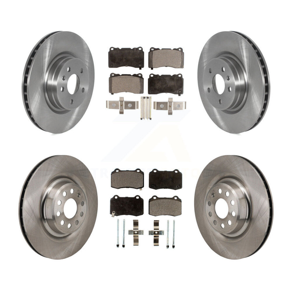 Front Rear Disc Brake Rotors And Semi-Metallic Pads Kit For Tesla S K8F-104193