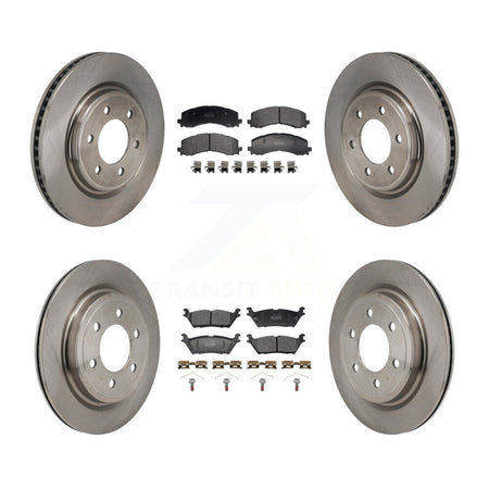 Front Rear Brake Rotors Semi-Metallic Pad Kit For Ford F-150 Expedition Lincoln Navigator K8F-104199