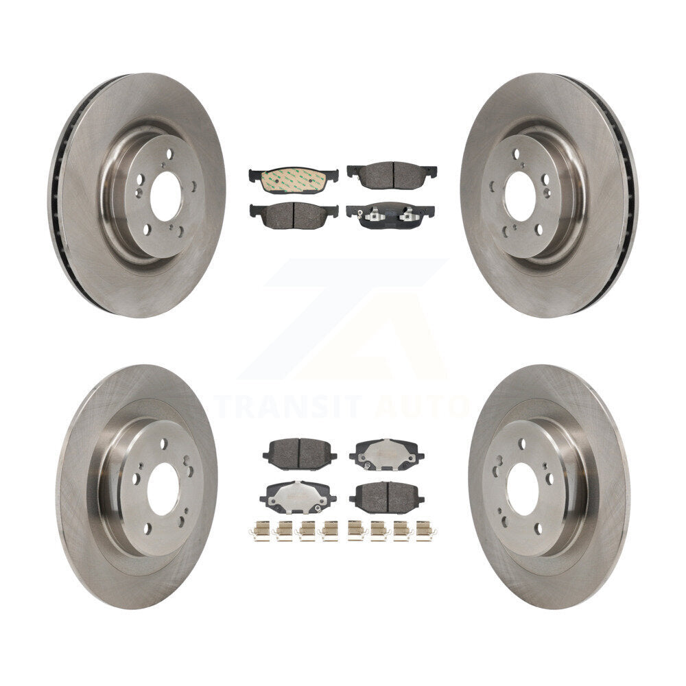Front Rear Disc Brake Rotors And Semi-Metallic Pads Kit For 2022-2023 Acura MDX 3.5L K8F-104201