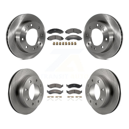 Front Rear Disc Brake Rotor & Semi-Metallic Pad Kit For GMC Savana 2500 Chevrolet Express K8F-104203