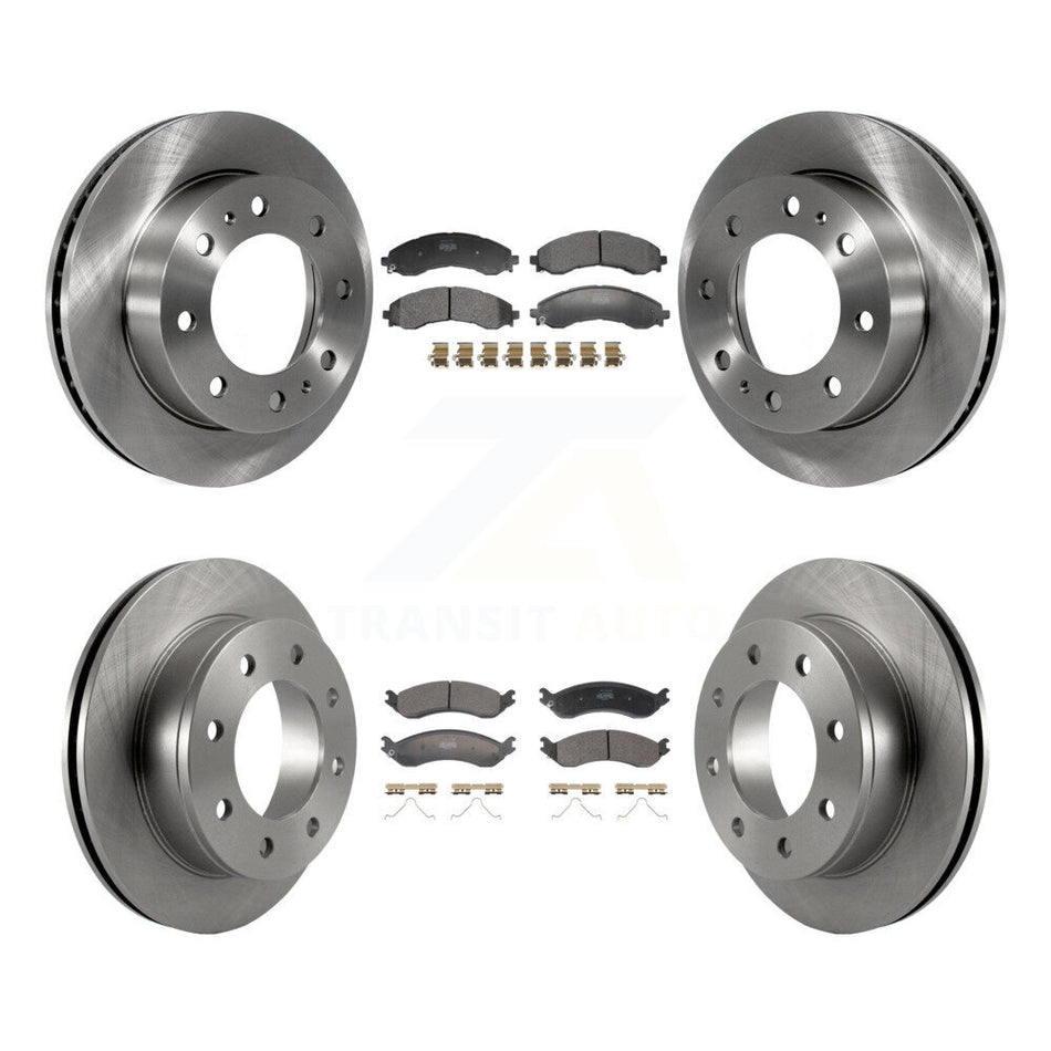 Front Rear Disc Brake Rotor & Semi-Metallic Pad Kit For GMC Savana 2500 Chevrolet Express K8F-104203