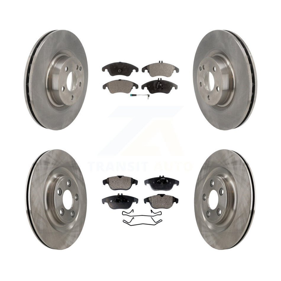Front Rear Disc Brake Rotors And Semi-Metallic Pads Kit For Mercedes-Benz E400 K8F-104210